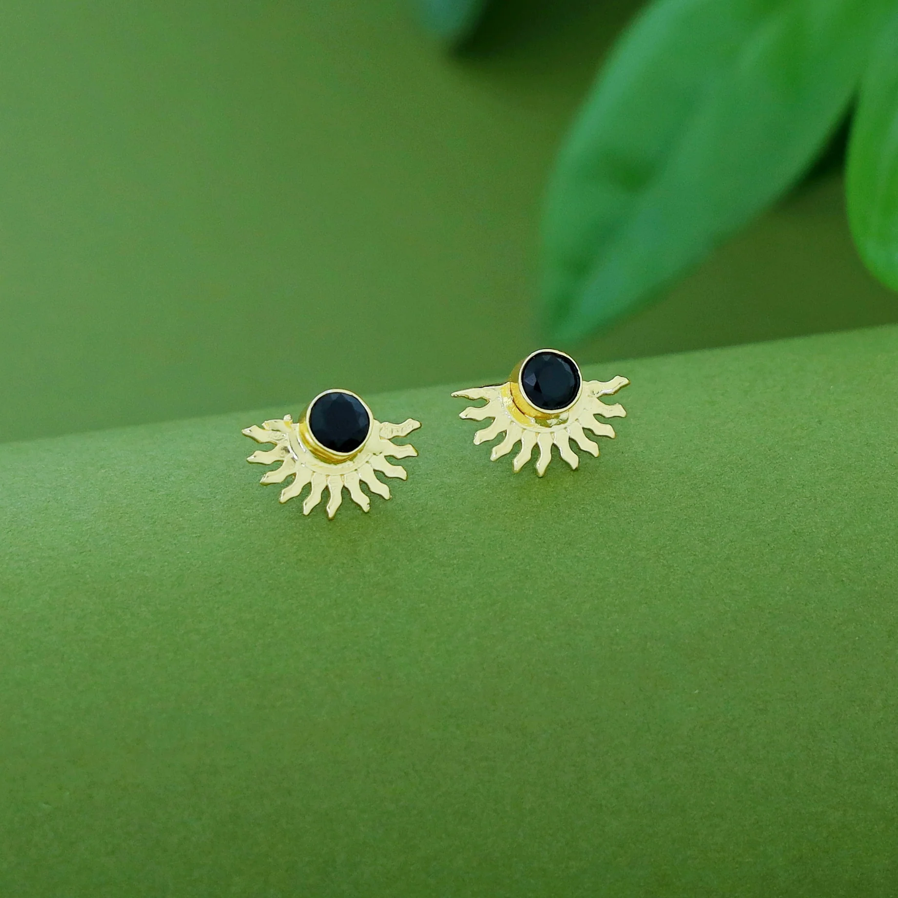 Padmini Half Sun Glossy Earring - Image 7