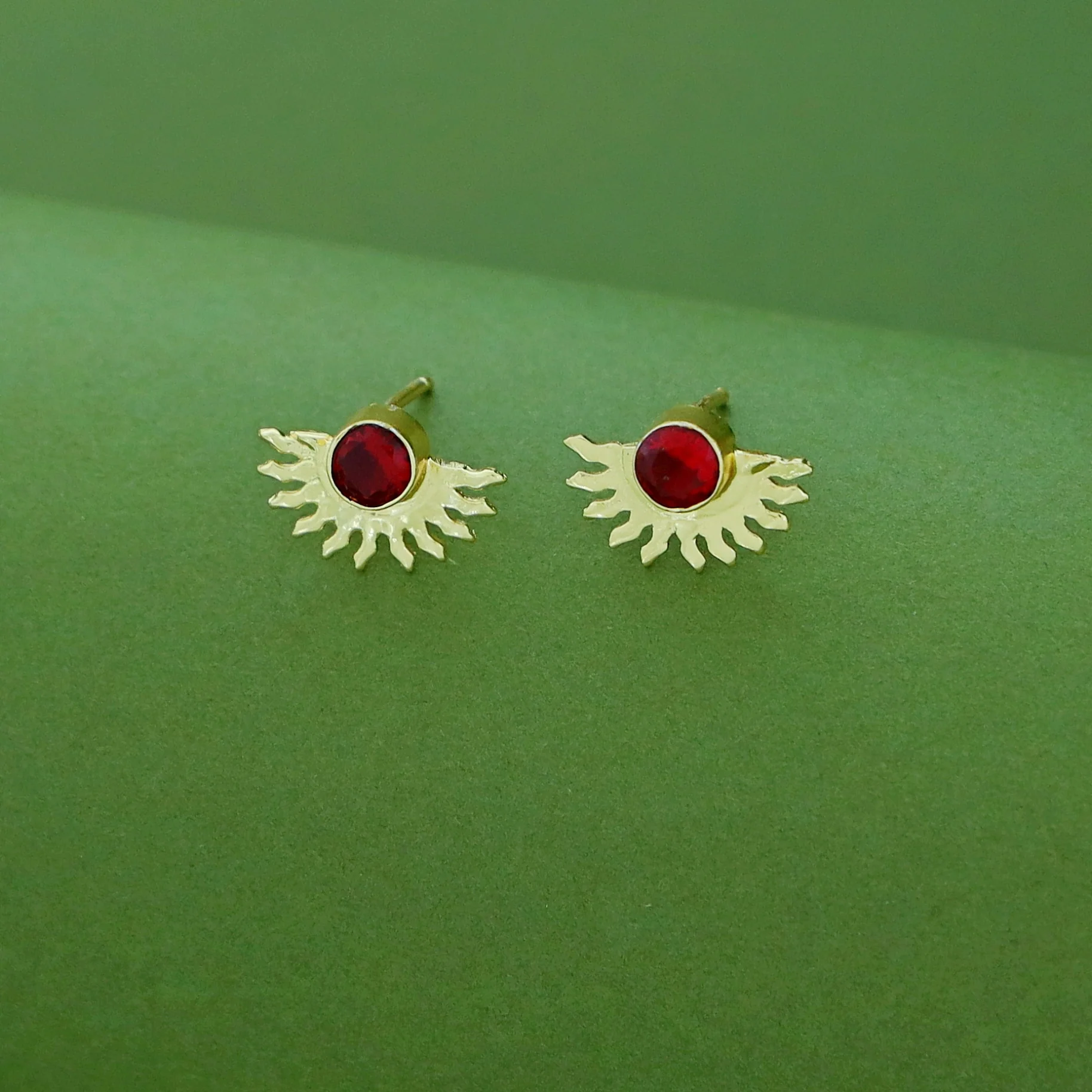Padmini Half Sun Glossy Earring - Image 9