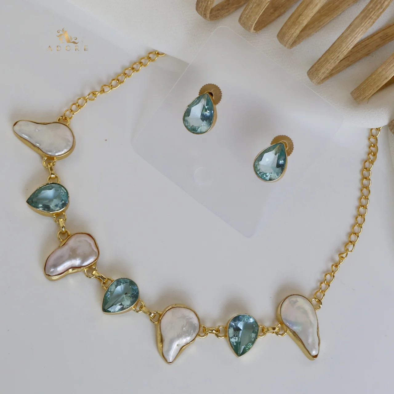 Papillon Baroque Neckpiece With Earring - Image 11