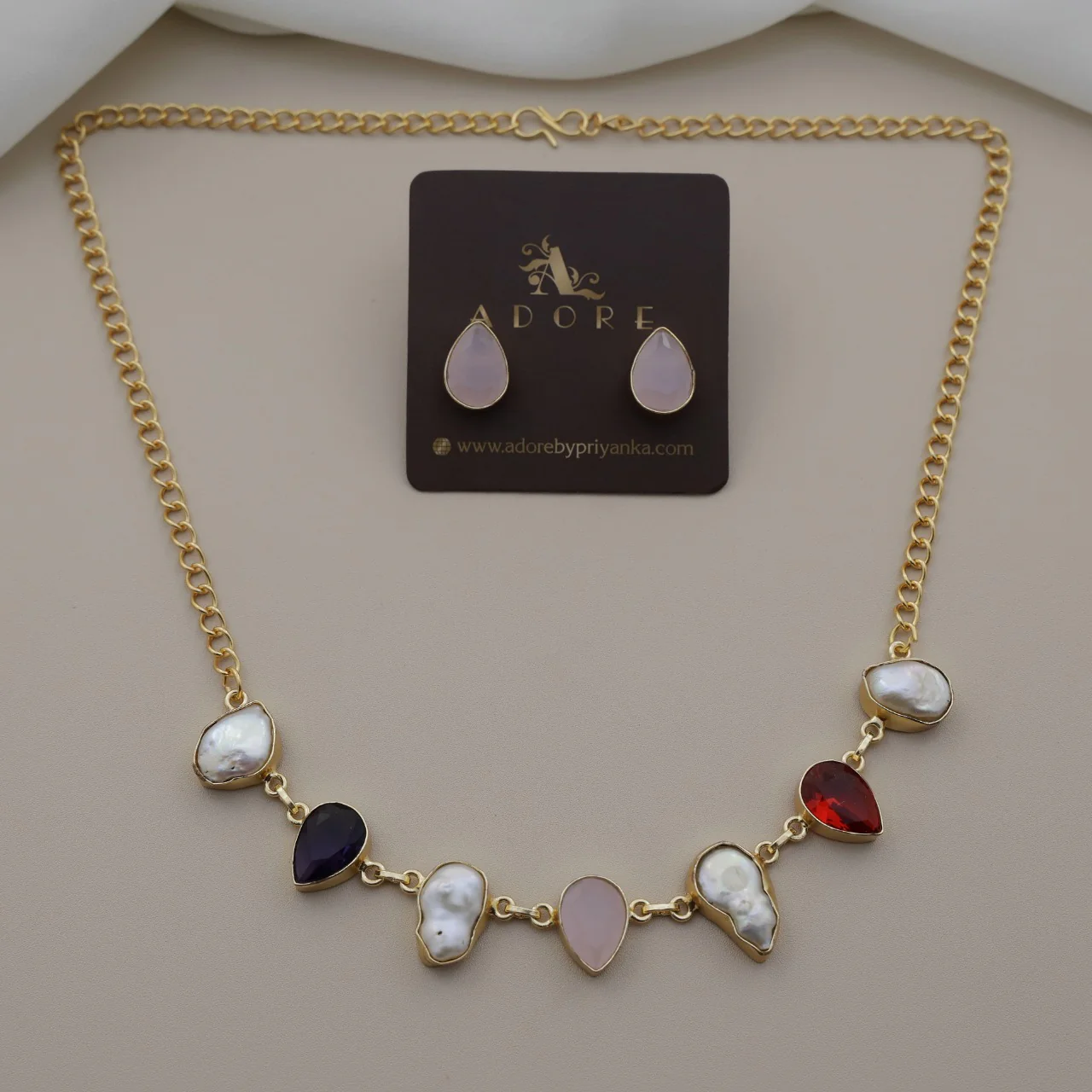 Papillon Baroque Neckpiece With Earring - Image 16