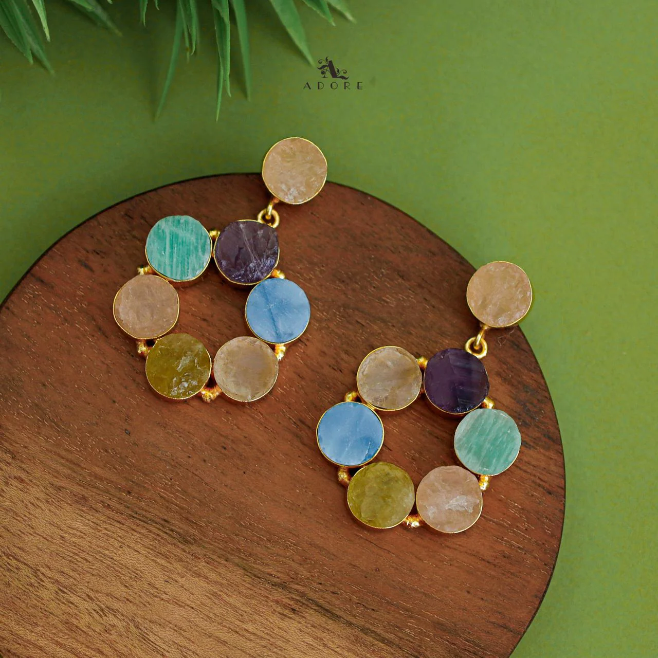Pearly Odeliya Raw Stone Chakra Earring - Image 10