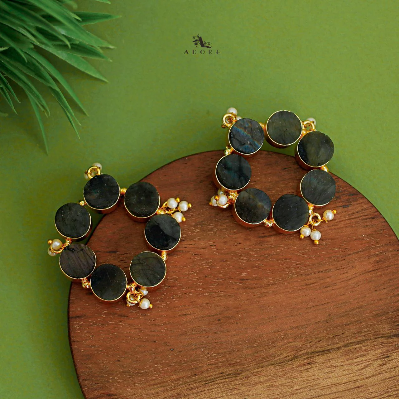 Pearly Odeliya Raw Stone Chakra Earring - Image 14