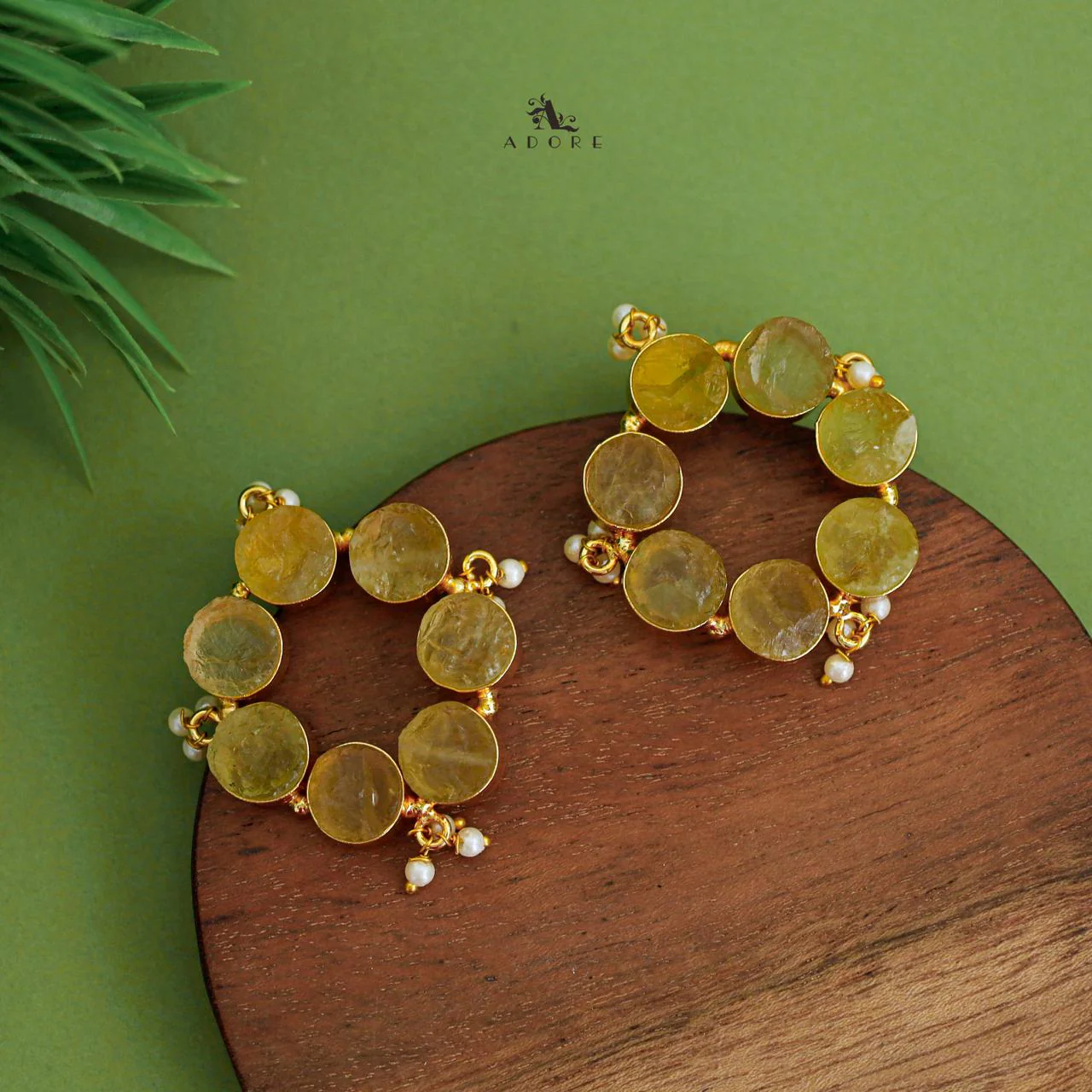 Pearly Odeliya Raw Stone Chakra Earring - Image 5
