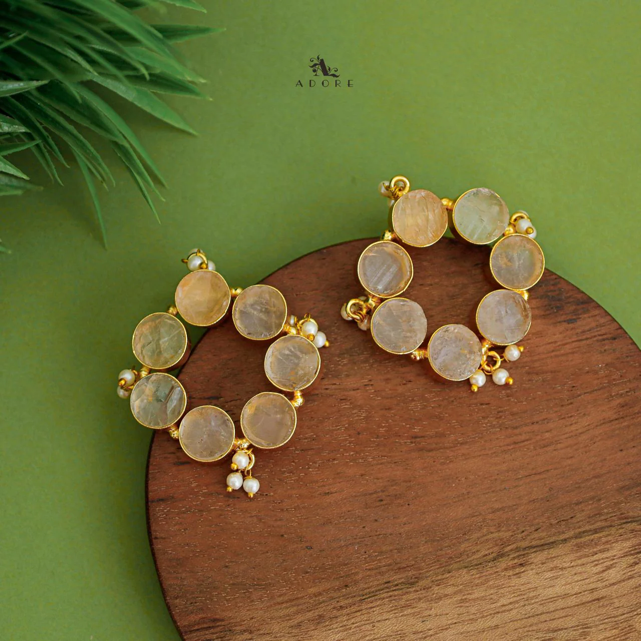 Pearly Odeliya Raw Stone Chakra Earring - Image 6