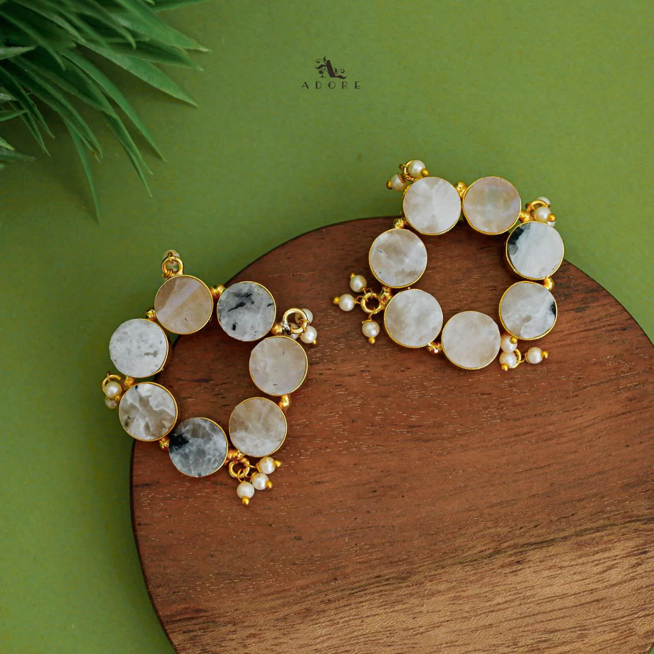 Pearly Odeliya Raw Stone Chakra Earring - Image 9
