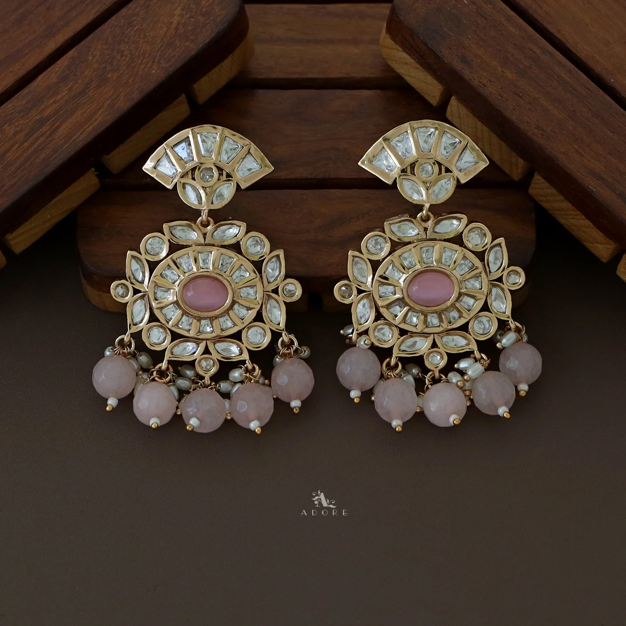 Premium Irene Kundan Choker with Earring - Image 4