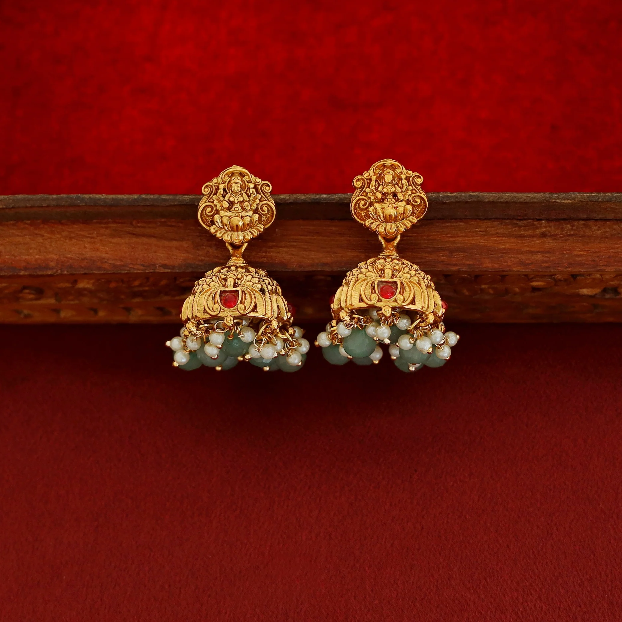 Premium Mohitha Bridal Set Neckpiece With Earring - Image 5