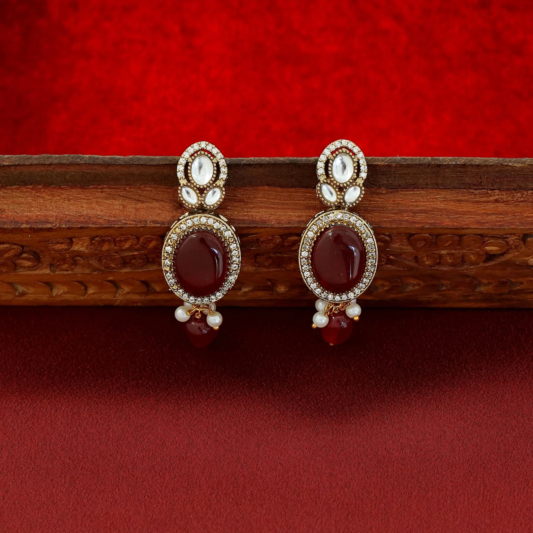 Premium Pratibha Bridal Choker With Earring - Image 5