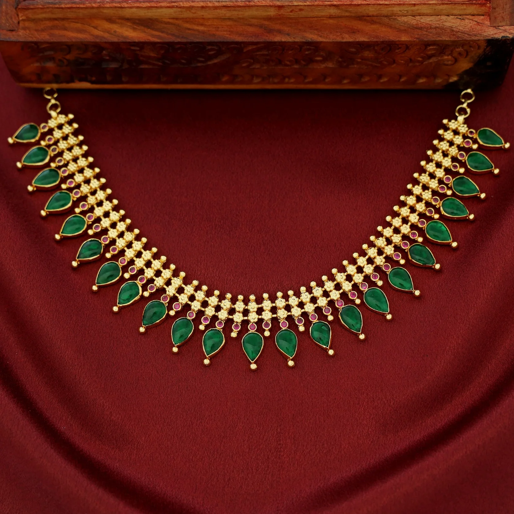 Premium Rashmika Drop Neckpiece - Image 2