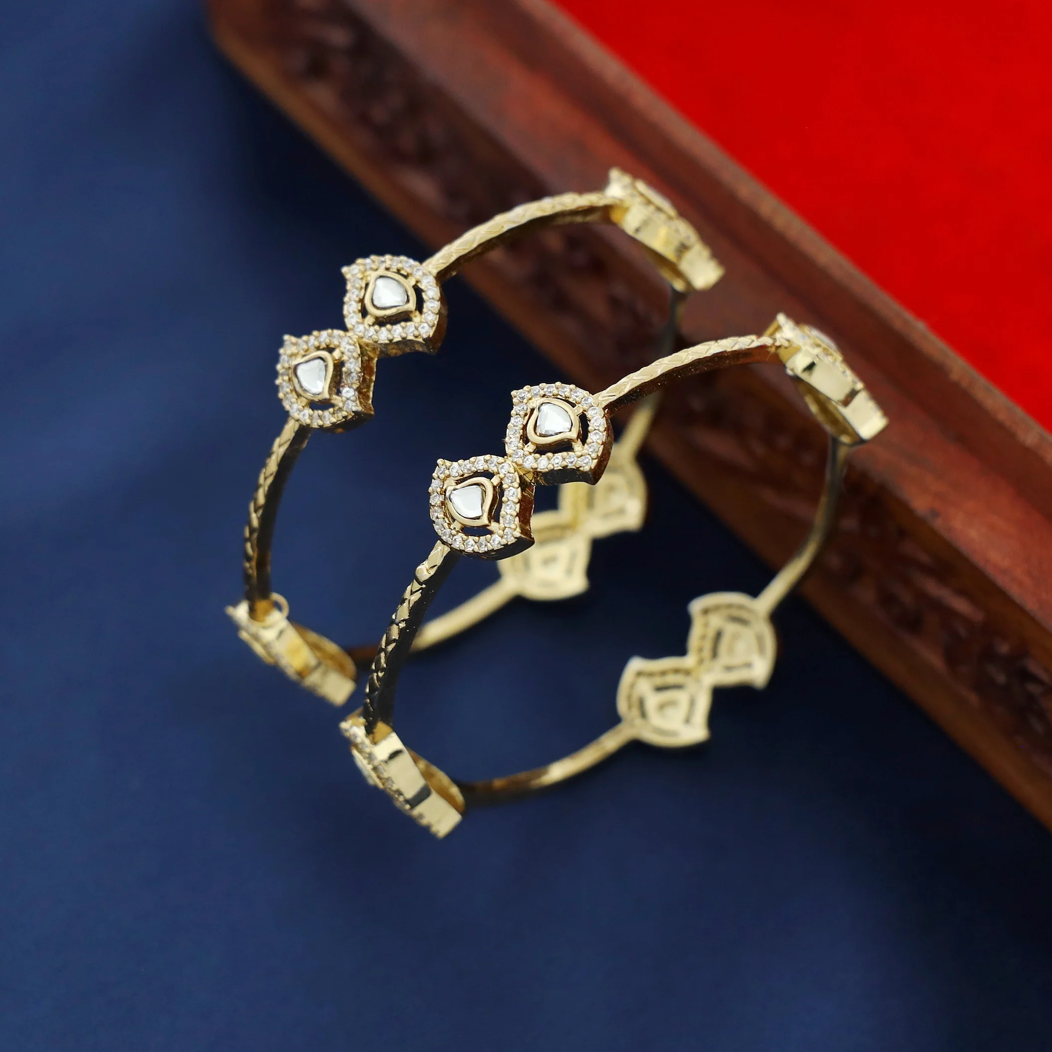 Rachika AD Stone Bangle (Set Of 2) - Image 9