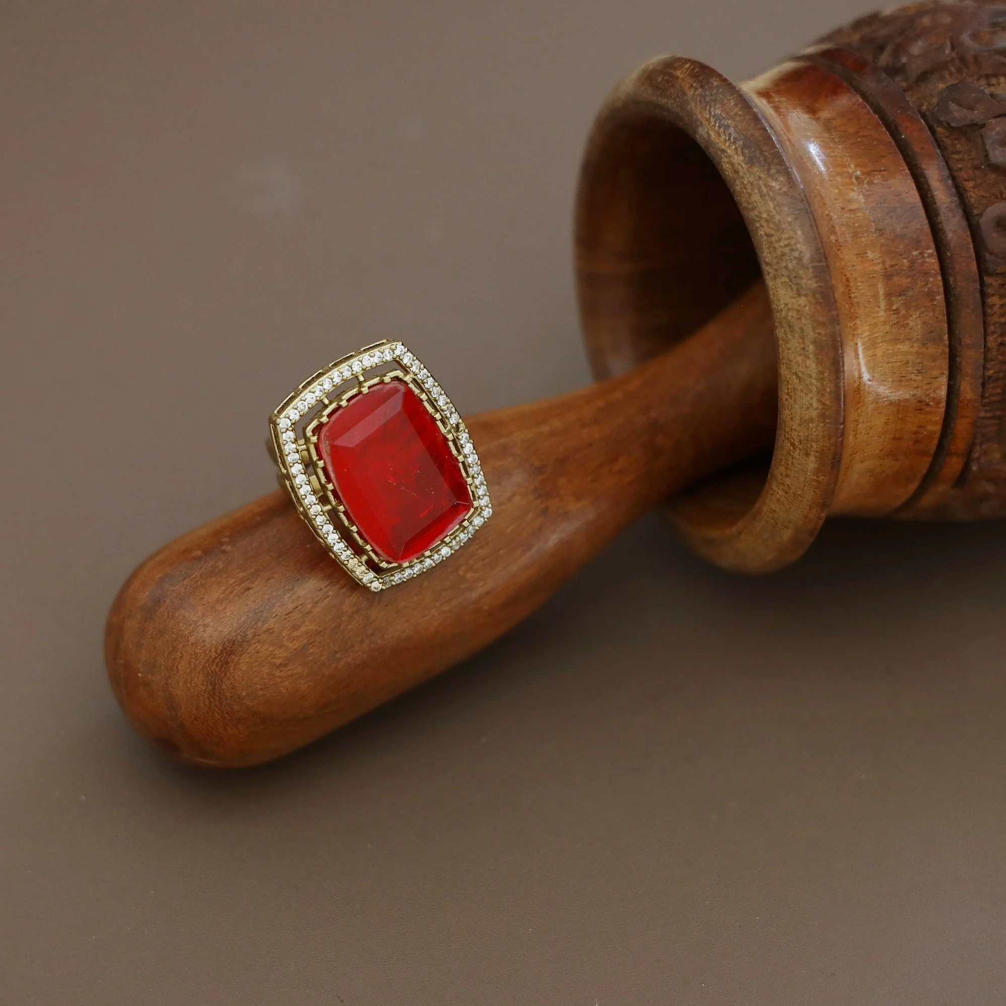 Raimitra Rectangle Stone Ring - Image 2