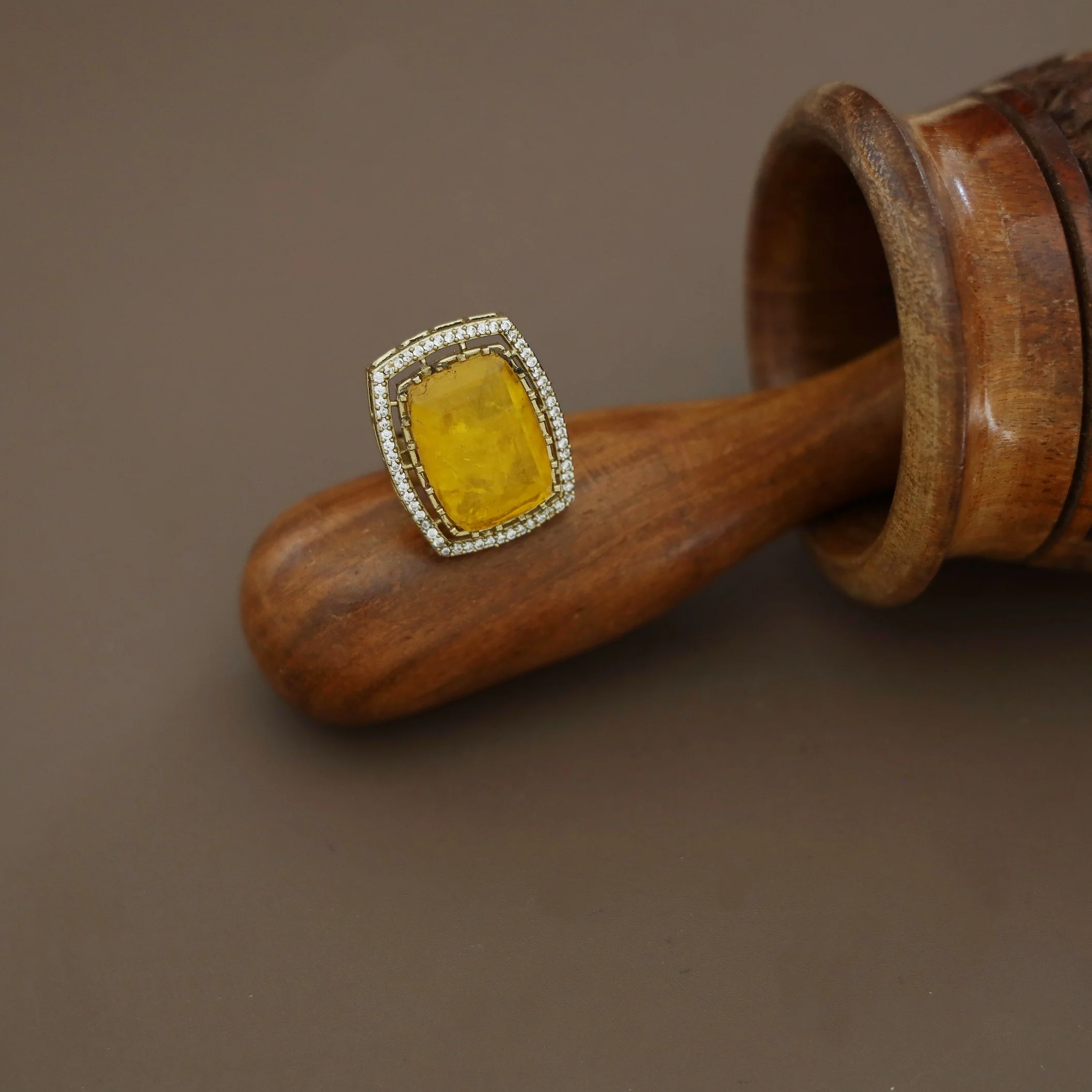 Raimitra Rectangle Stone Ring - Image 3