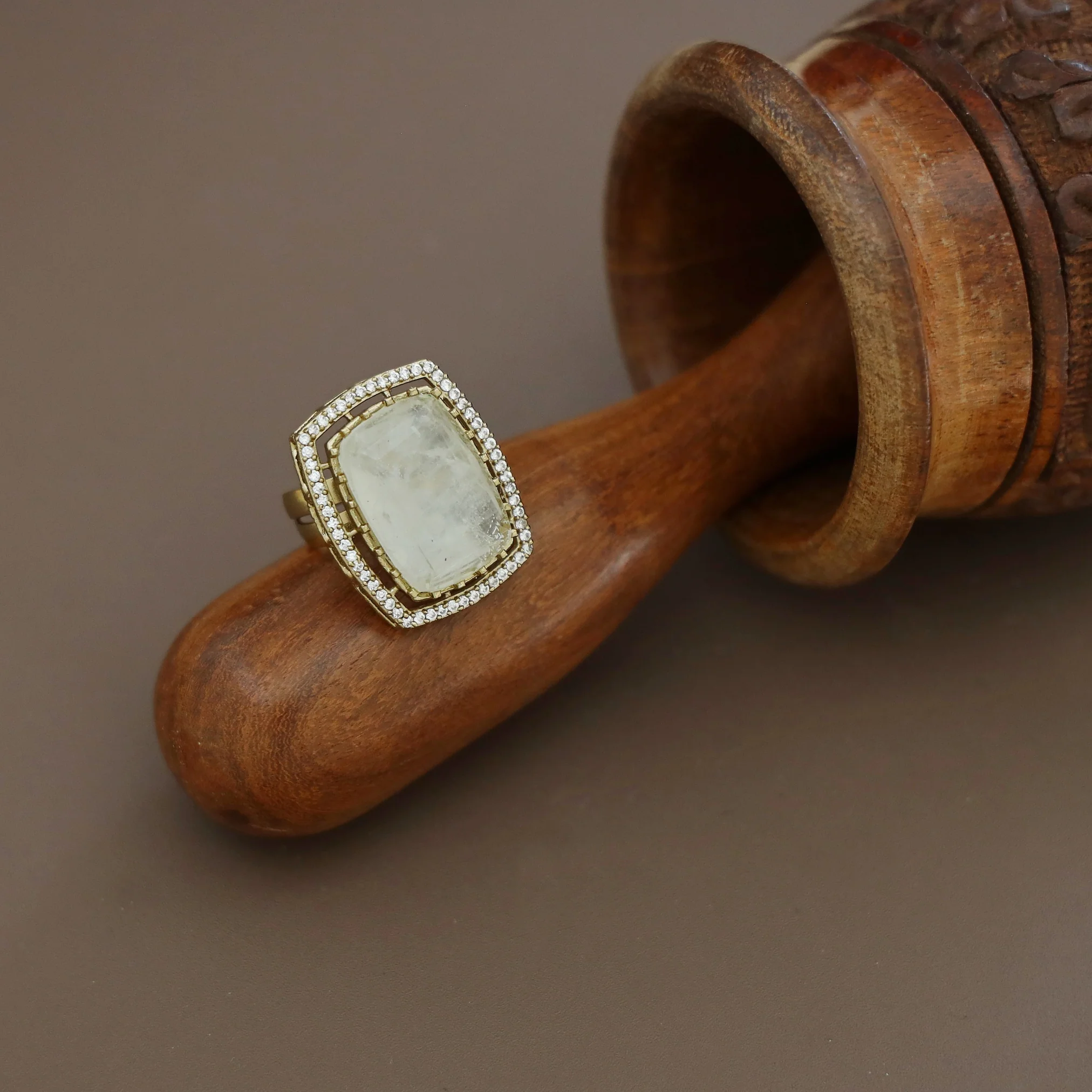 Raimitra Rectangle Stone Ring - Image 4
