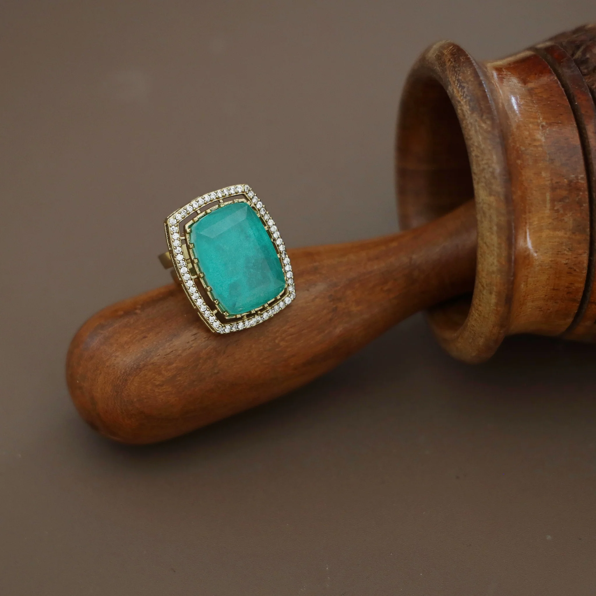 Raimitra Rectangle Stone Ring - Image 5
