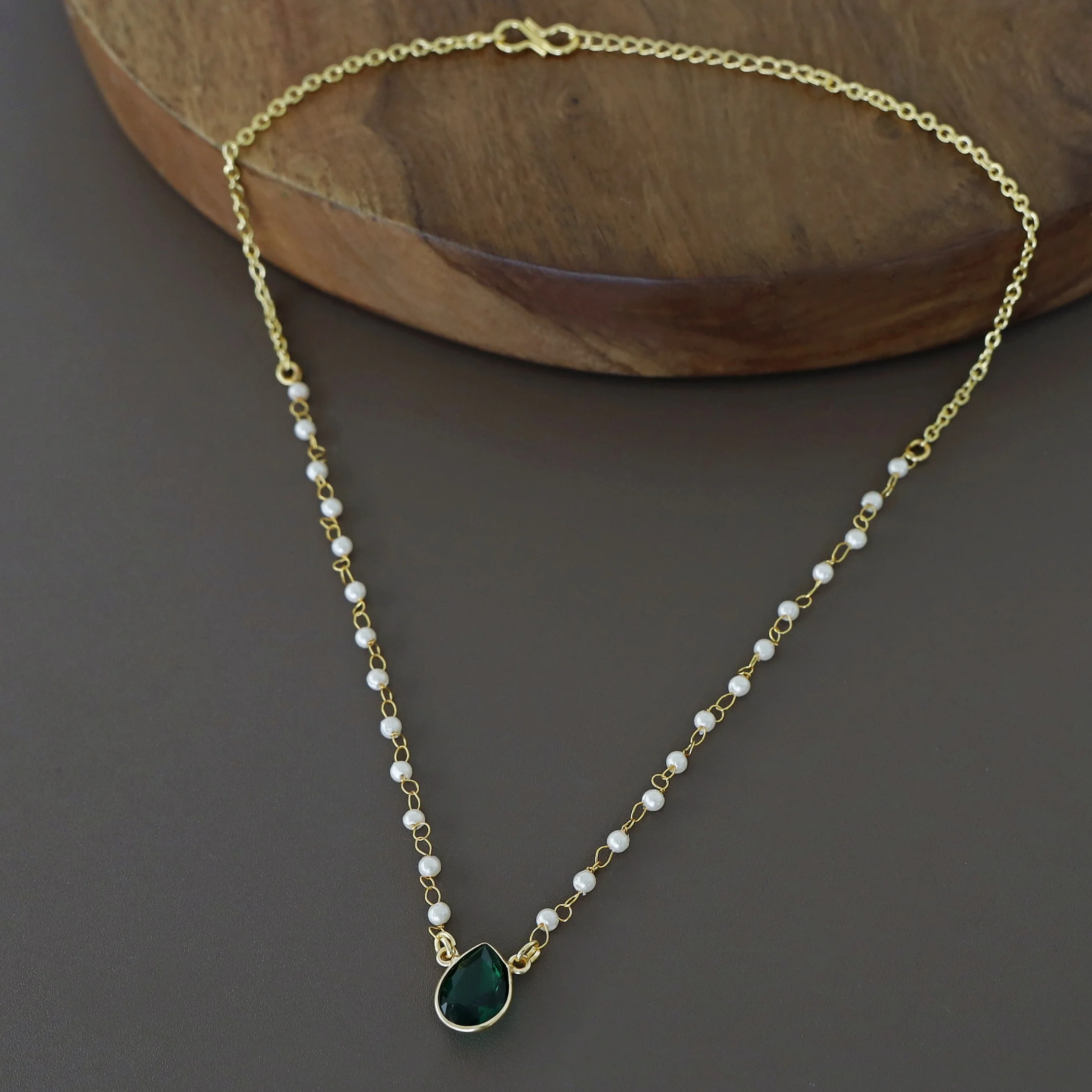 Nasmiya Rain Drop Short Neckpiece - Image 10