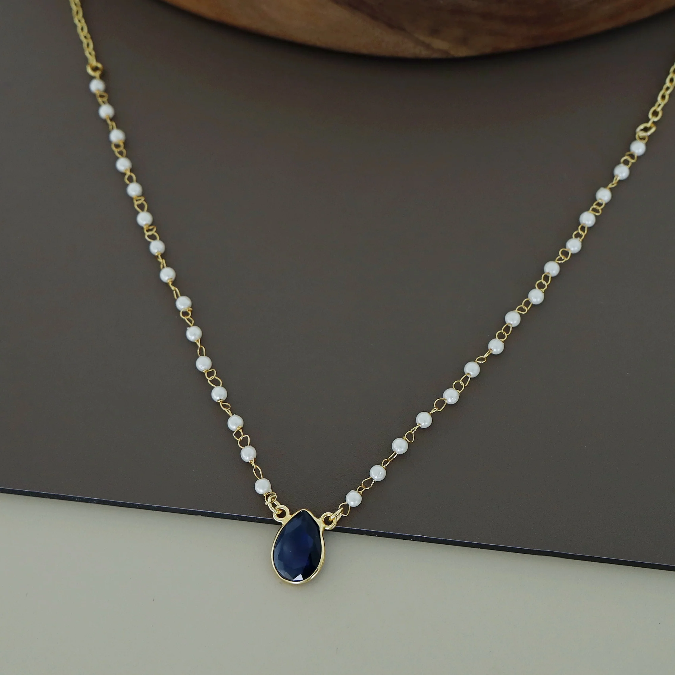 Nasmiya Rain Drop Short Neckpiece - Image 4