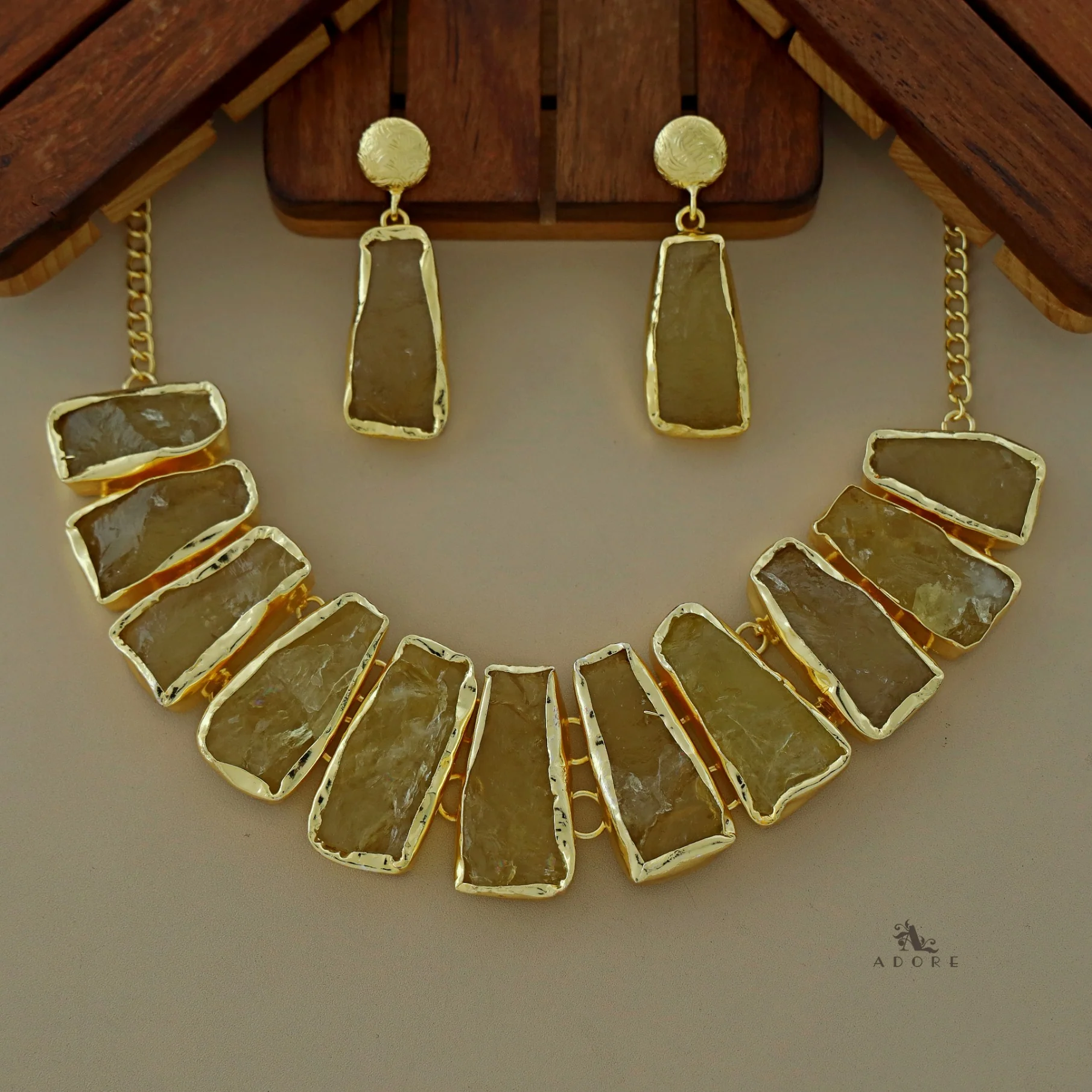 Raw Stone Ainsley Neckpiece With Earring - Image 11