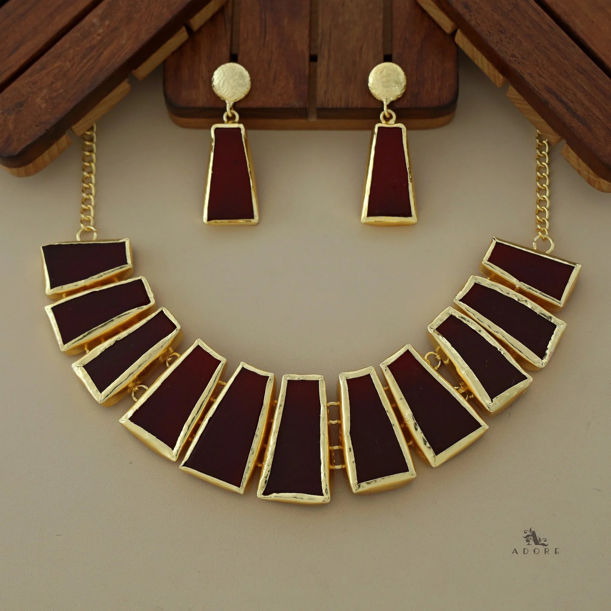 Raw Stone Ainsley Neckpiece With Earring - Image 12