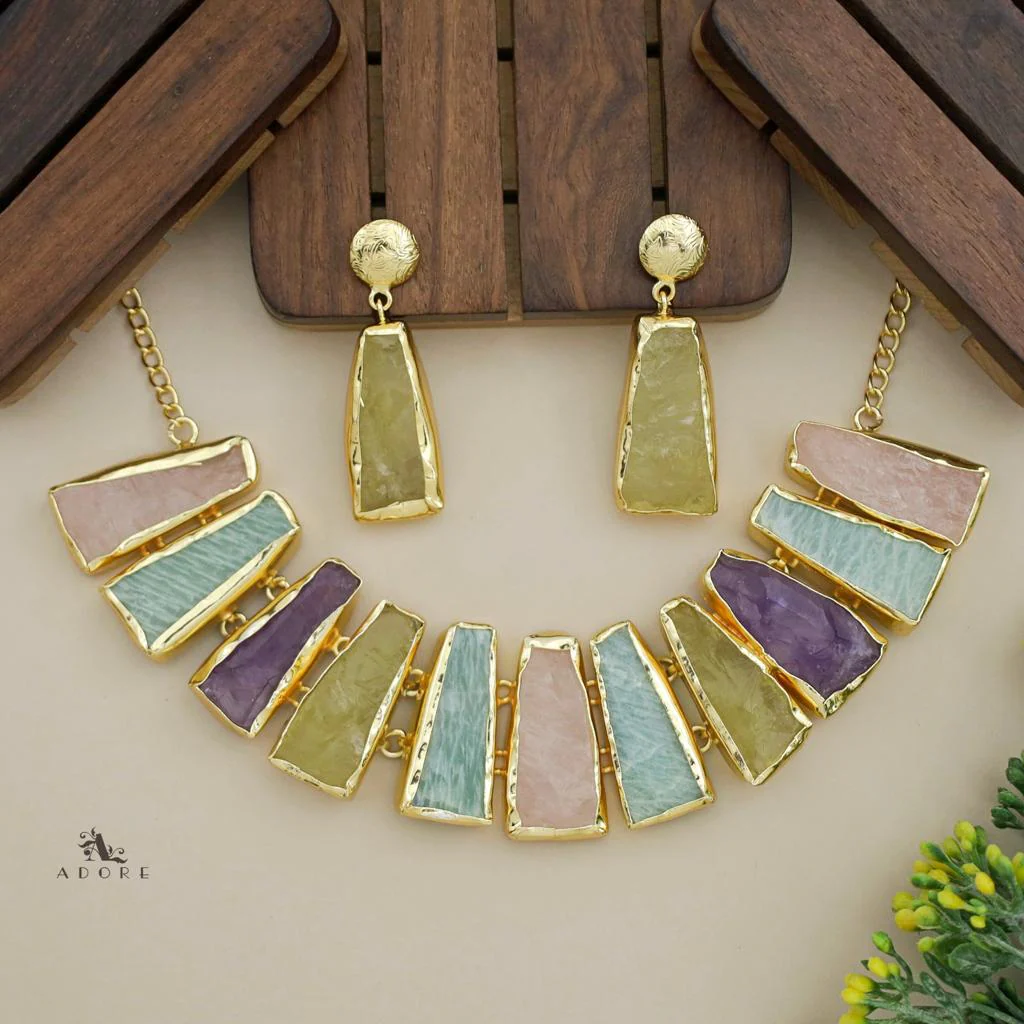 Raw Stone Ainsley Neckpiece With Earring - Image 18