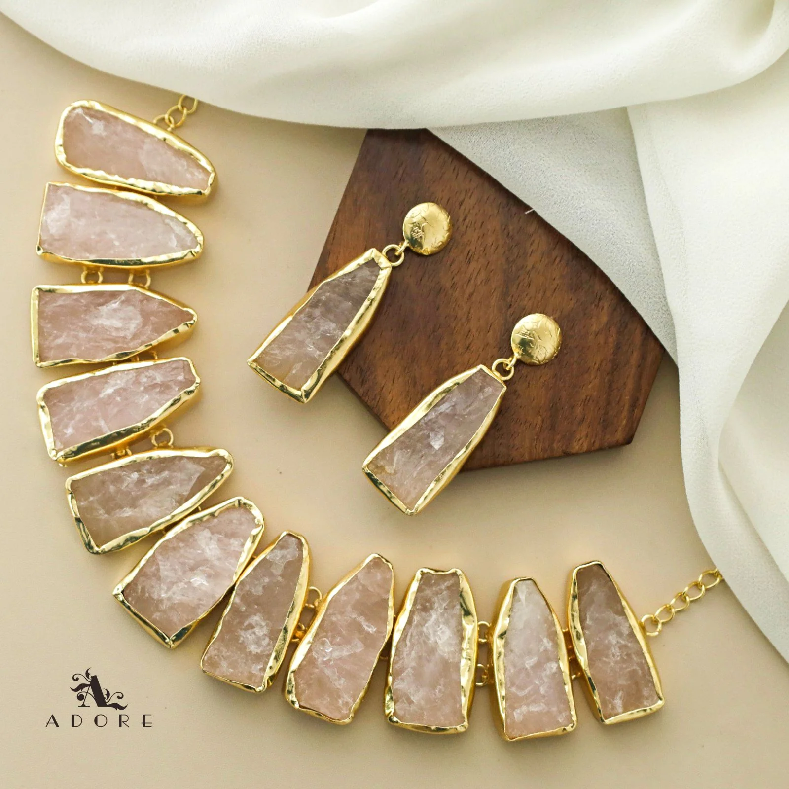 Raw Stone Ainsley Neckpiece With Earring - Image 20