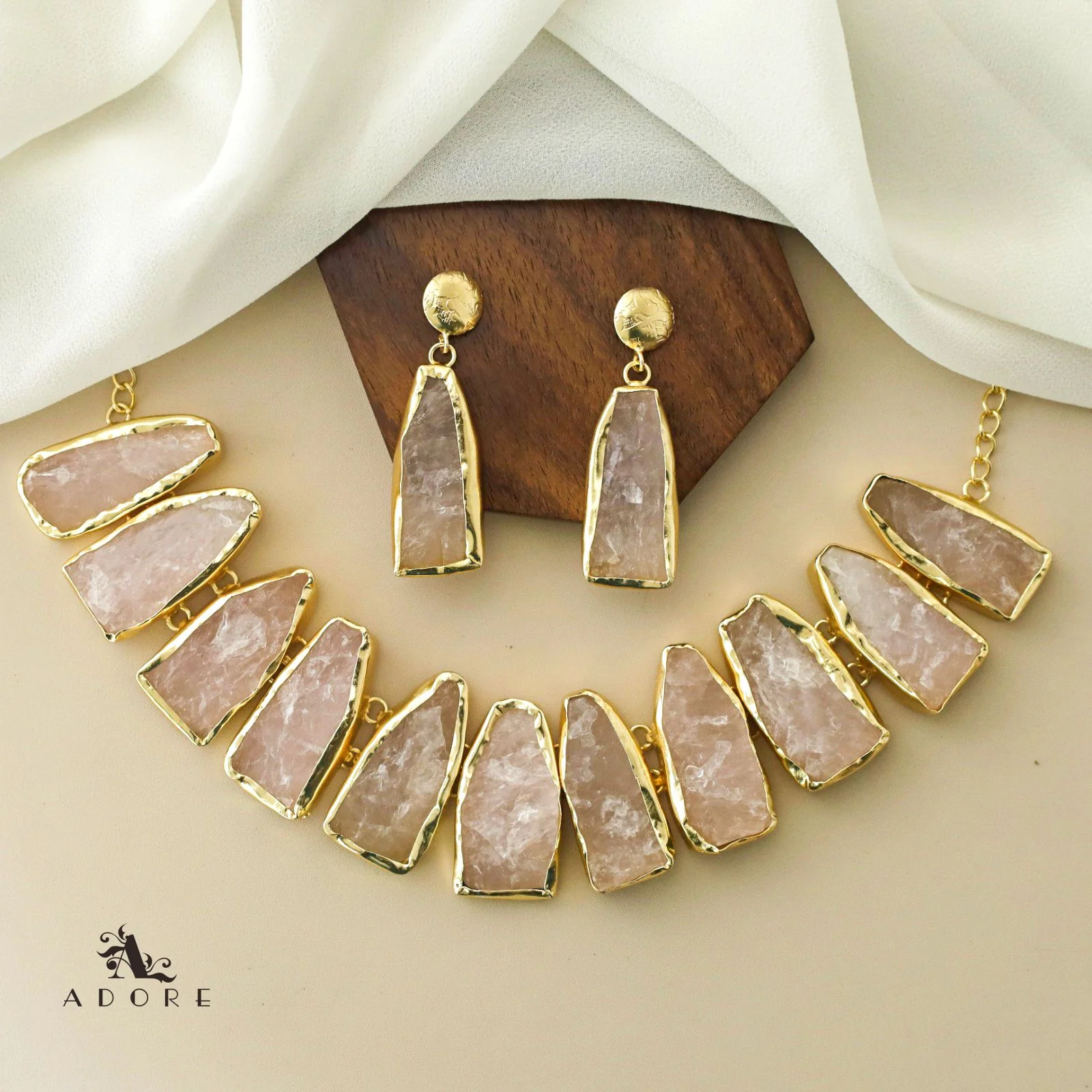 Raw Stone Ainsley Neckpiece With Earring - Image 6