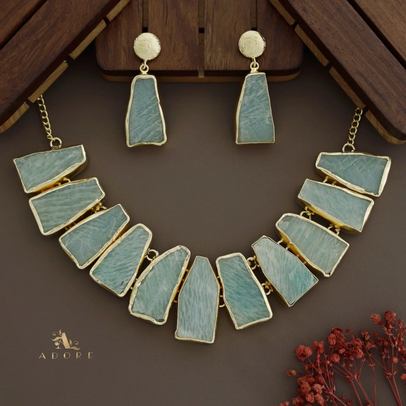 Raw Stone Ainsley Neckpiece With Earring - Image 7