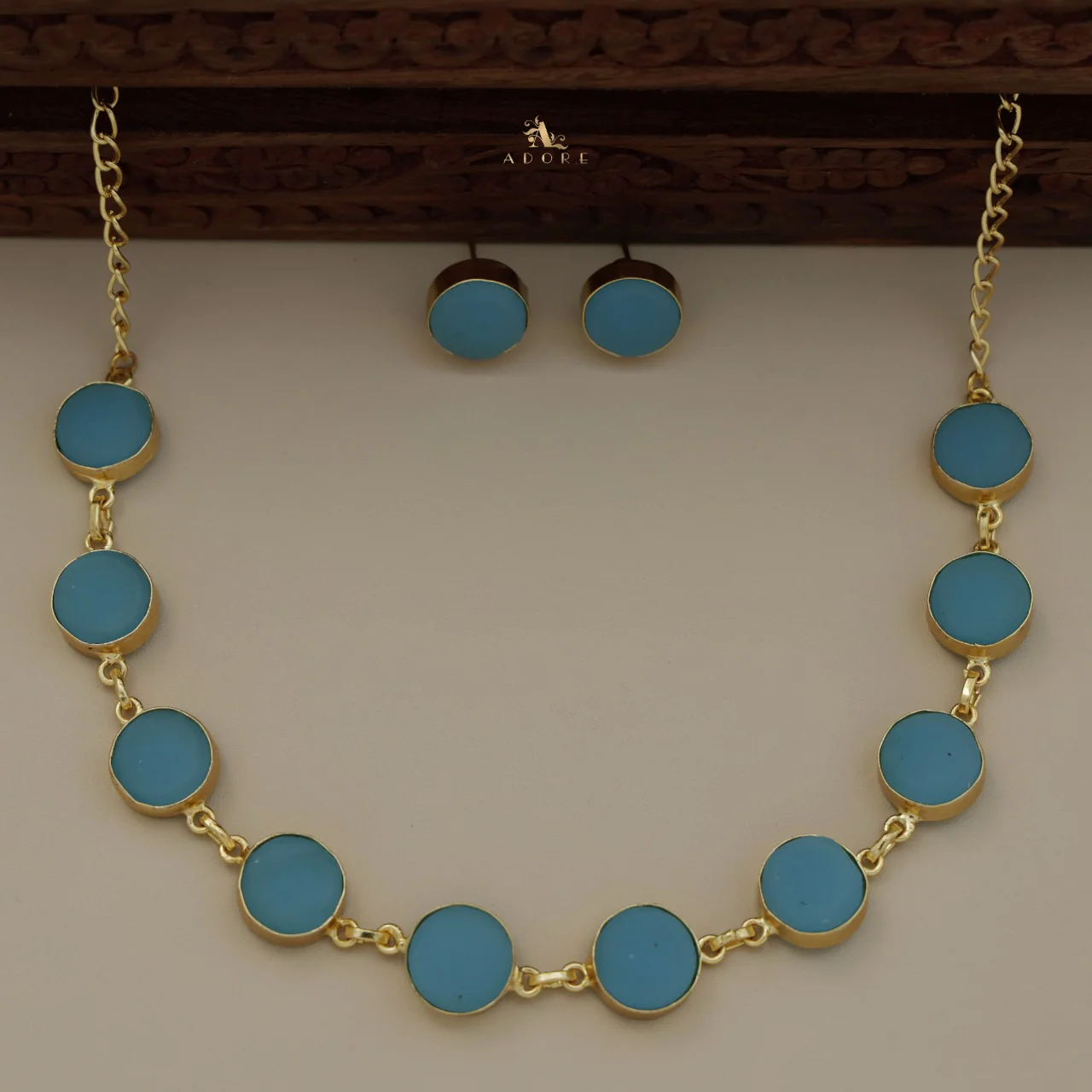 Raw Stone Ashara Neckpiece with Earrings - Image 15