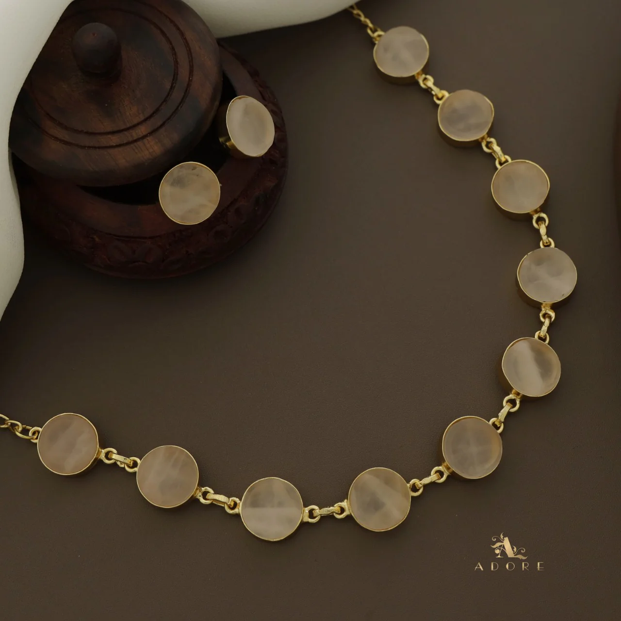 Raw Stone Ashara Neckpiece with Earrings - Image 20