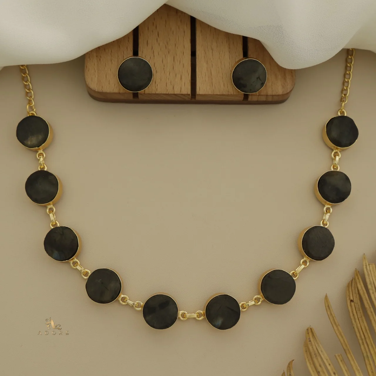Raw Stone Ashara Neckpiece with Earrings - Image 23