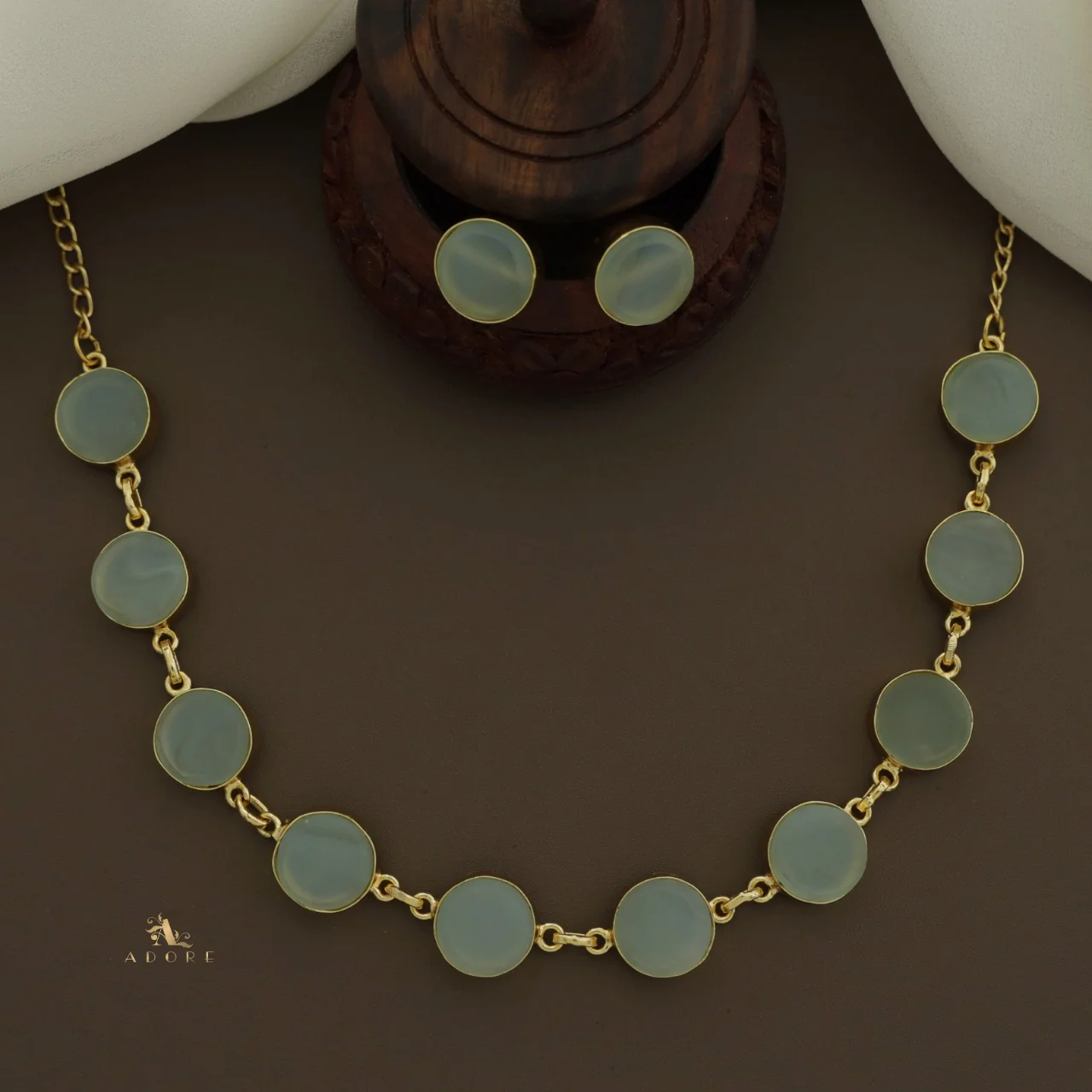 Raw Stone Ashara Neckpiece with Earrings - Image 24