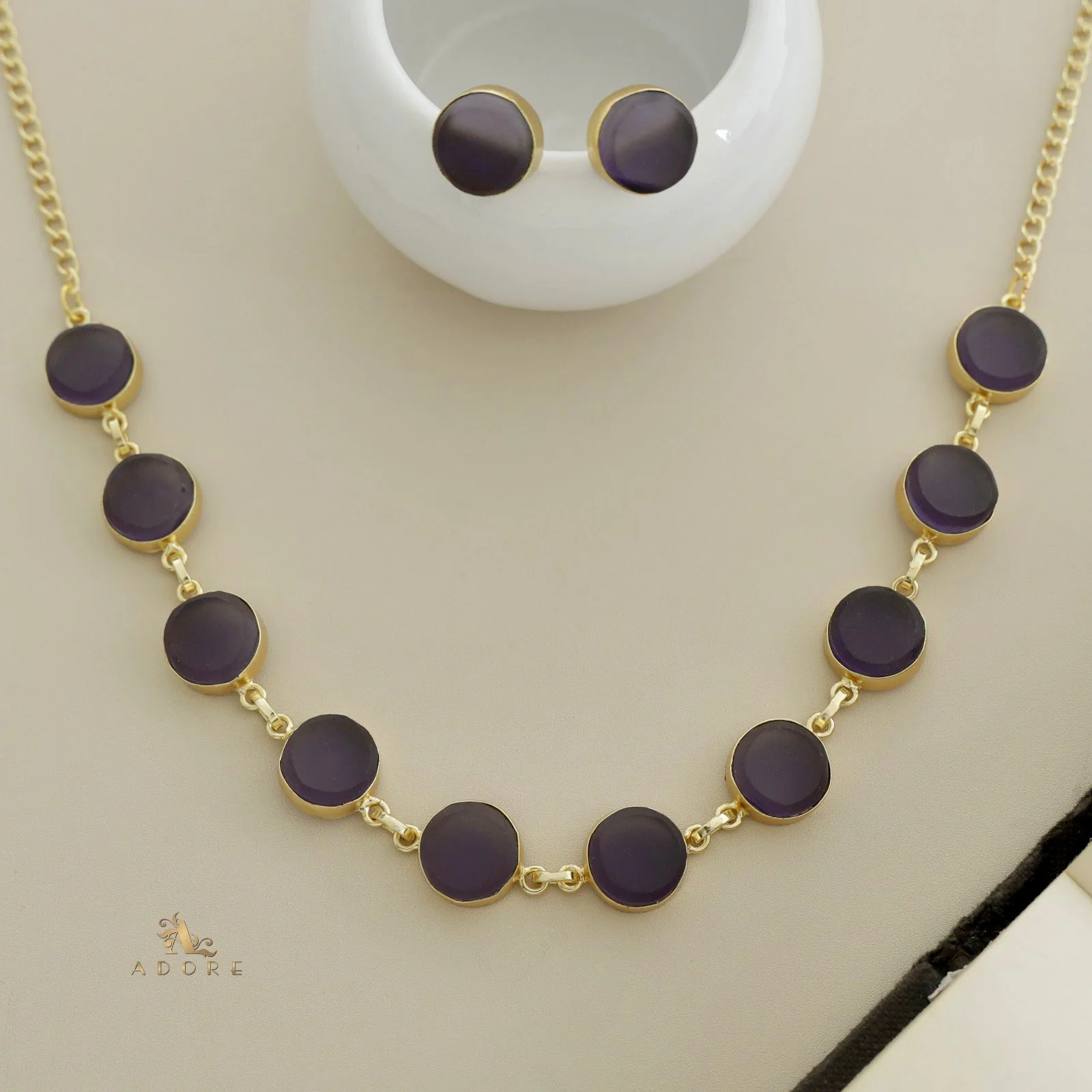 Raw Stone Ashara Neckpiece with Earrings - Image 25