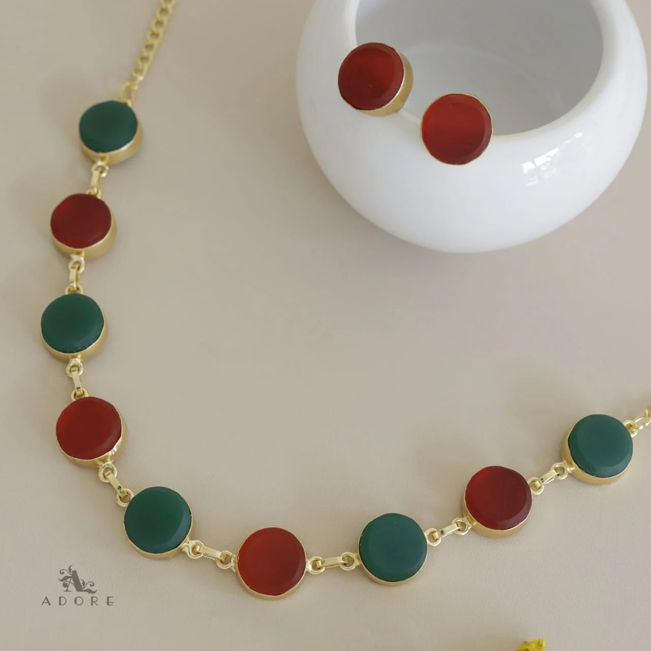 Raw Stone Ashara Neckpiece with Earrings - Image 30