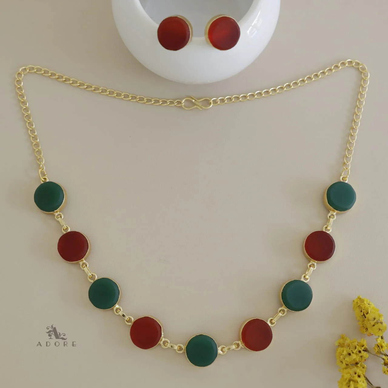Raw Stone Ashara Neckpiece with Earrings - Image 31