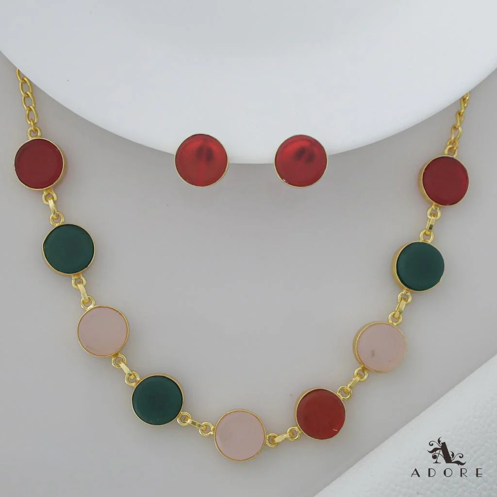 Raw Stone Ashara Neckpiece with Earrings - Image 34