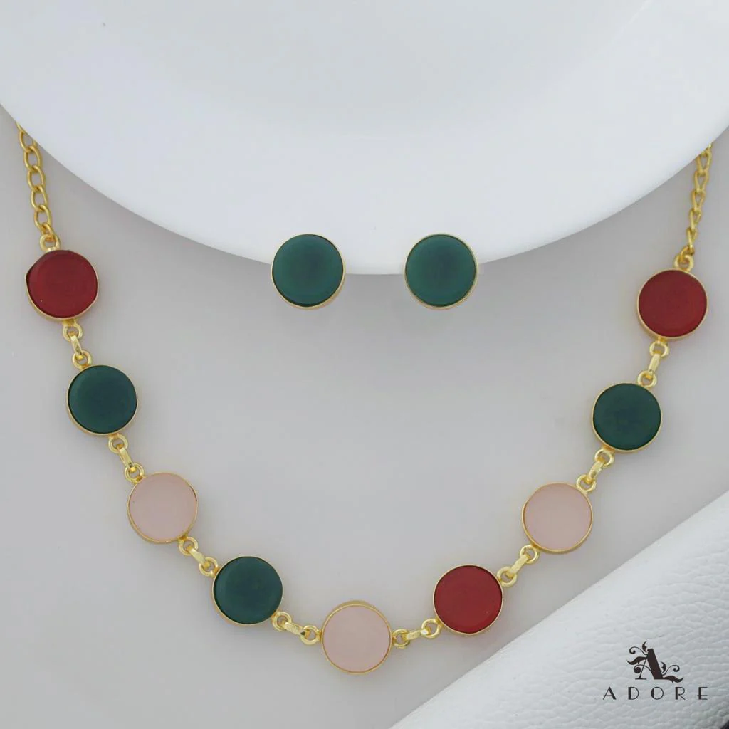 Raw Stone Ashara Neckpiece with Earrings - Image 35