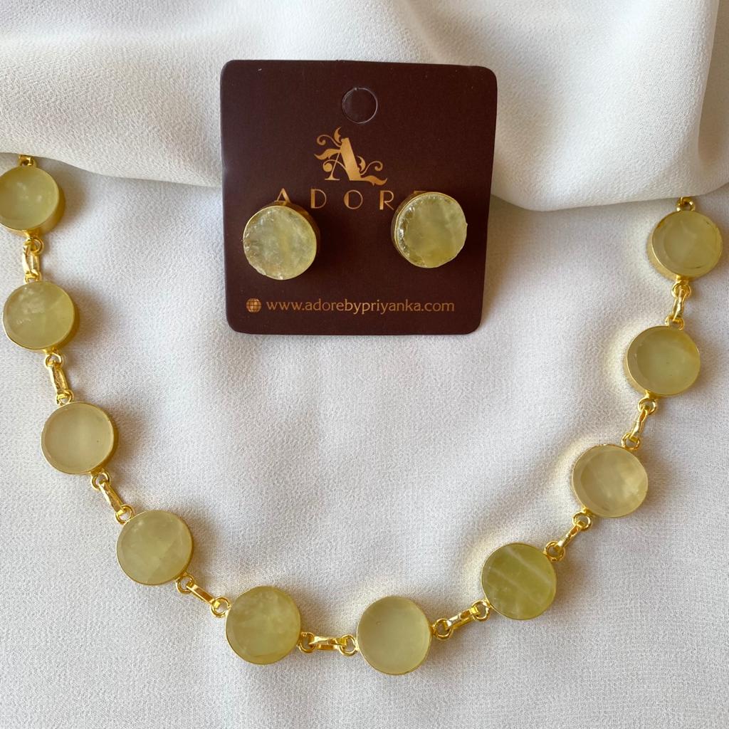 Raw Stone Ashara Neckpiece with Earrings - Image 4