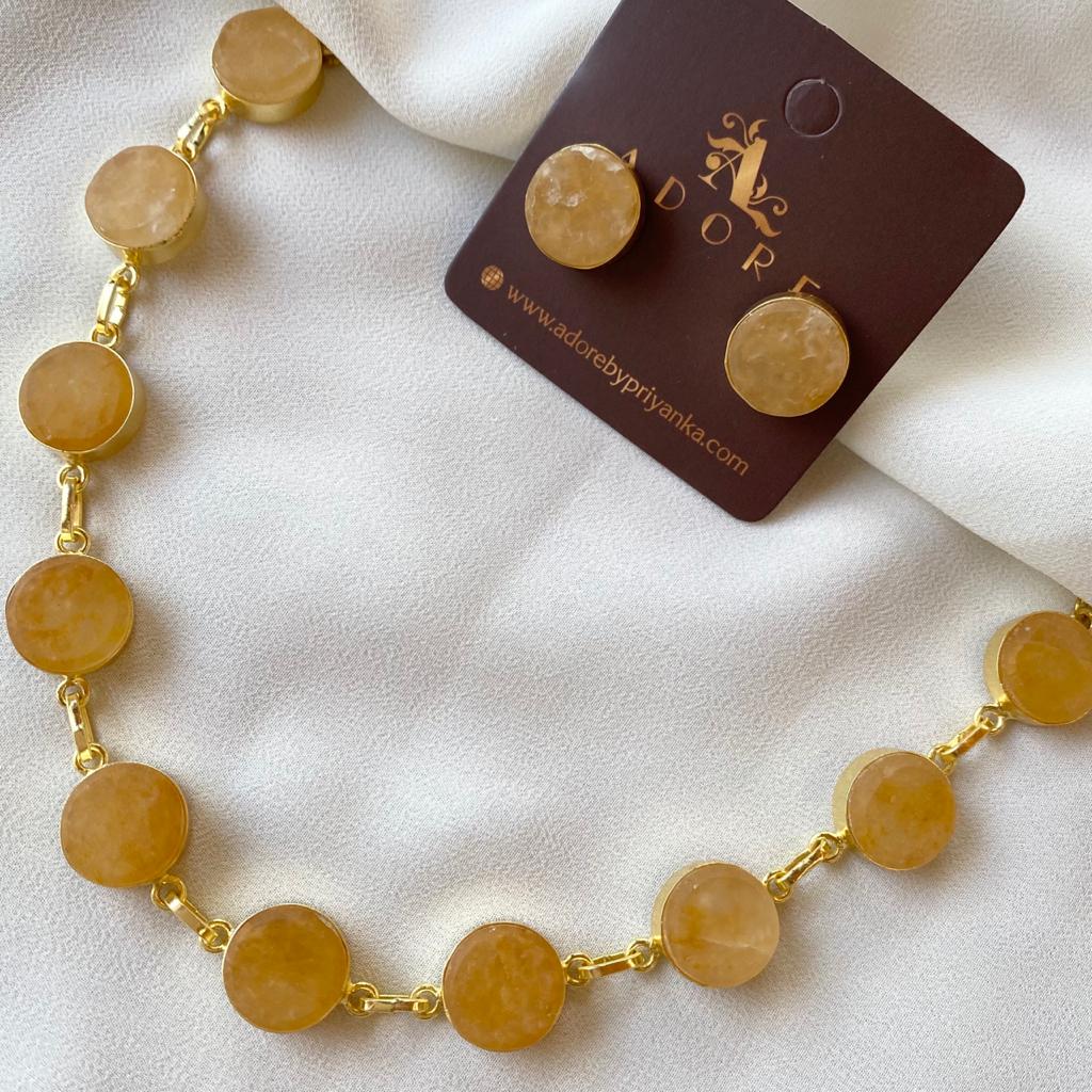 Raw Stone Ashara Neckpiece with Earrings - Image 5