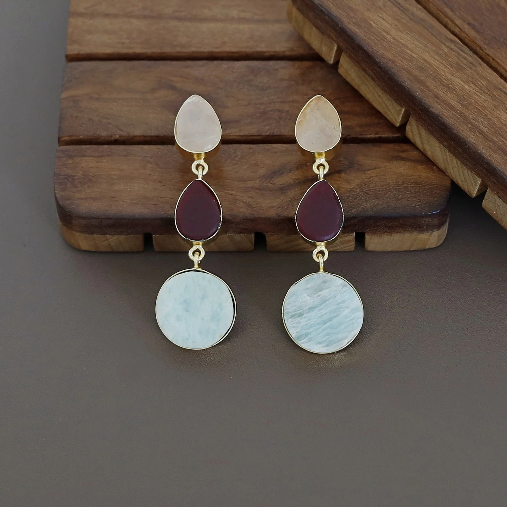 Raw Stone Jyothi + Chakra Earring - Image 13