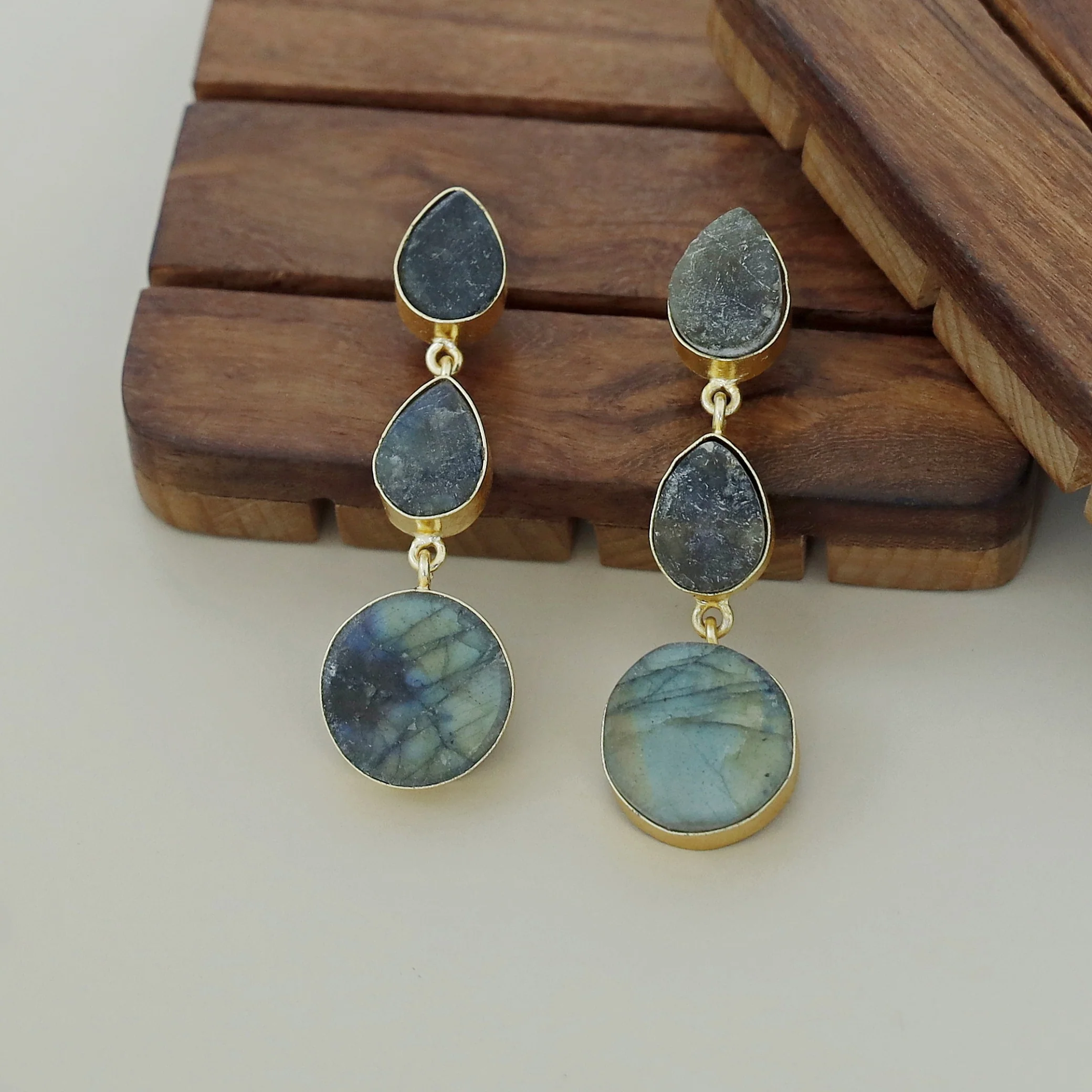 Raw Stone Jyothi + Chakra Earring - Image 15