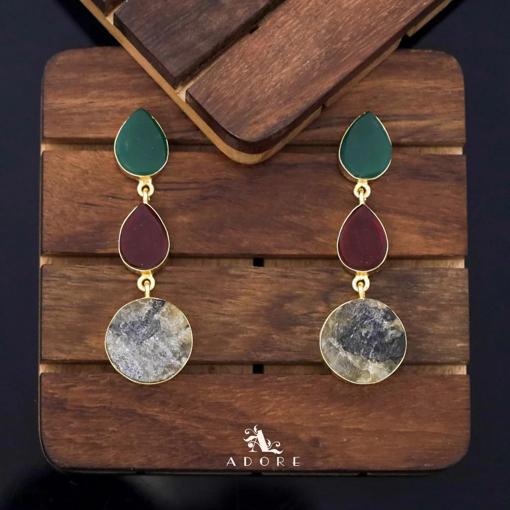 Raw Stone Jyothi + Chakra Earring - Image 2