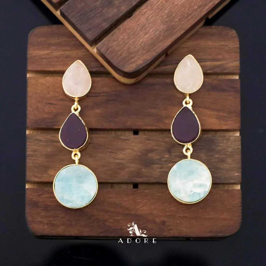 Raw Stone Jyothi + Chakra Earring - Image 3