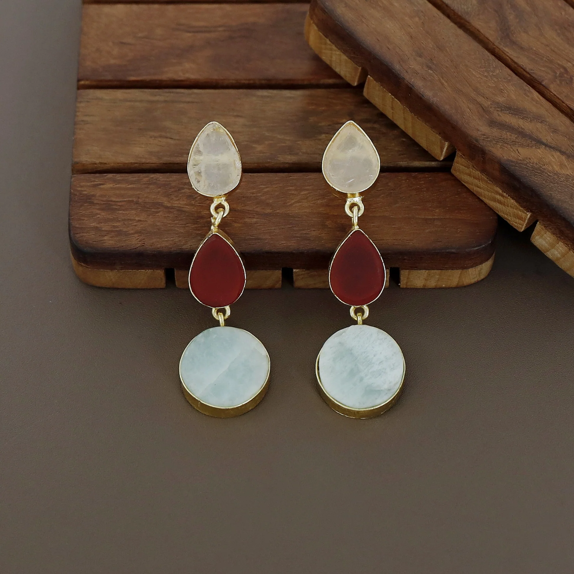 Raw Stone Jyothi + Chakra Earring - Image 4