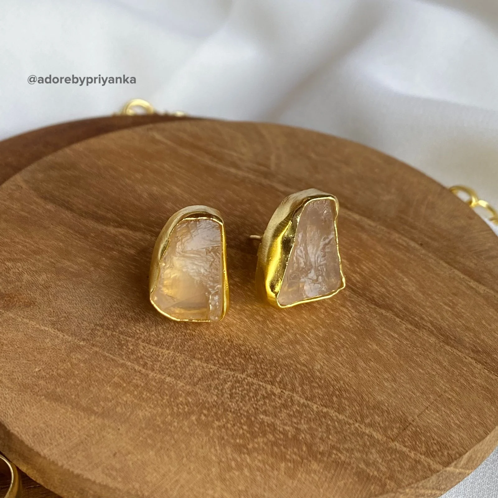 Raw Stone Unshape Eminent Combo (Short Neckpiece/Choker + Ring + Studs) - Image 13