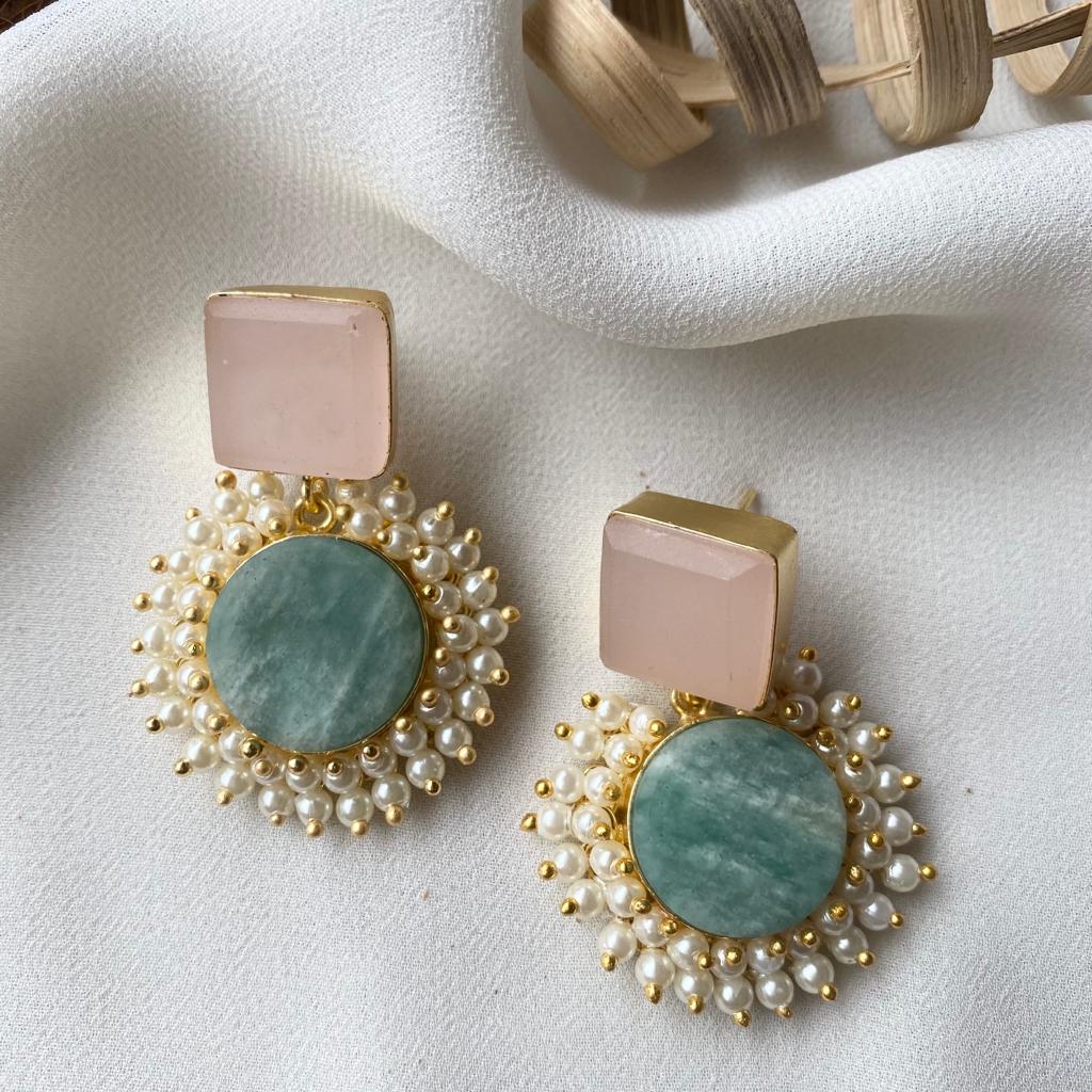 Raw Stone Royal Earrings - Image 11