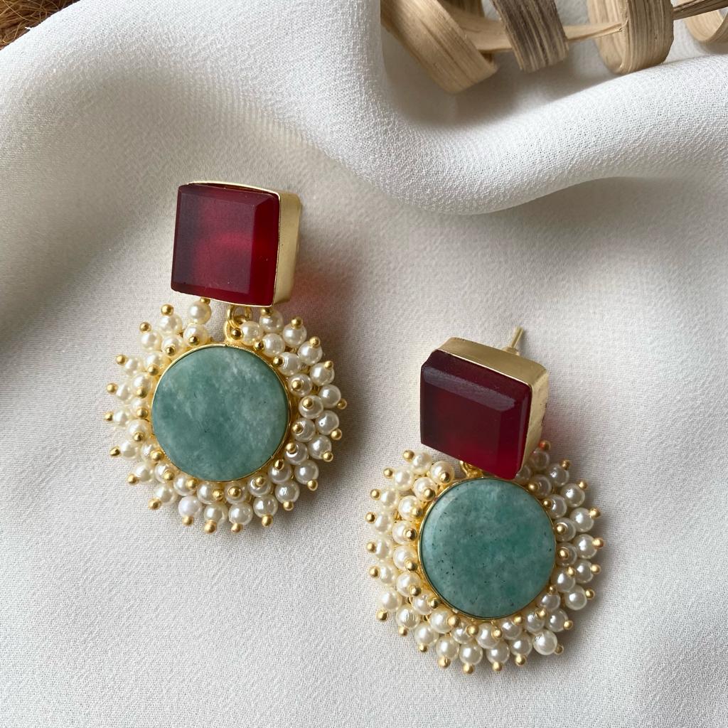 Raw Stone Royal Earrings - Image 13