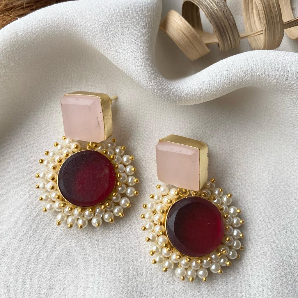 Raw Stone Royal Earrings - Image 14