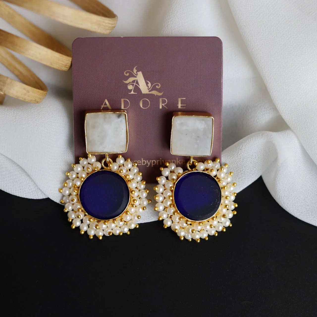 Raw Stone Royal Earrings - Image 15