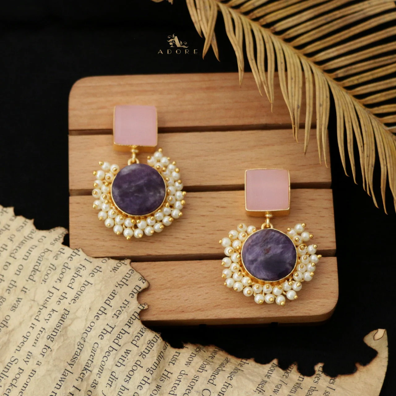 Raw Stone Royal Earrings - Image 17