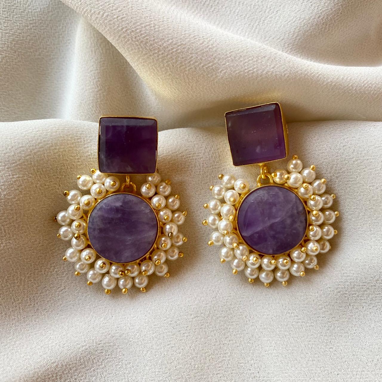 Raw Stone Royal Earrings - Image 26