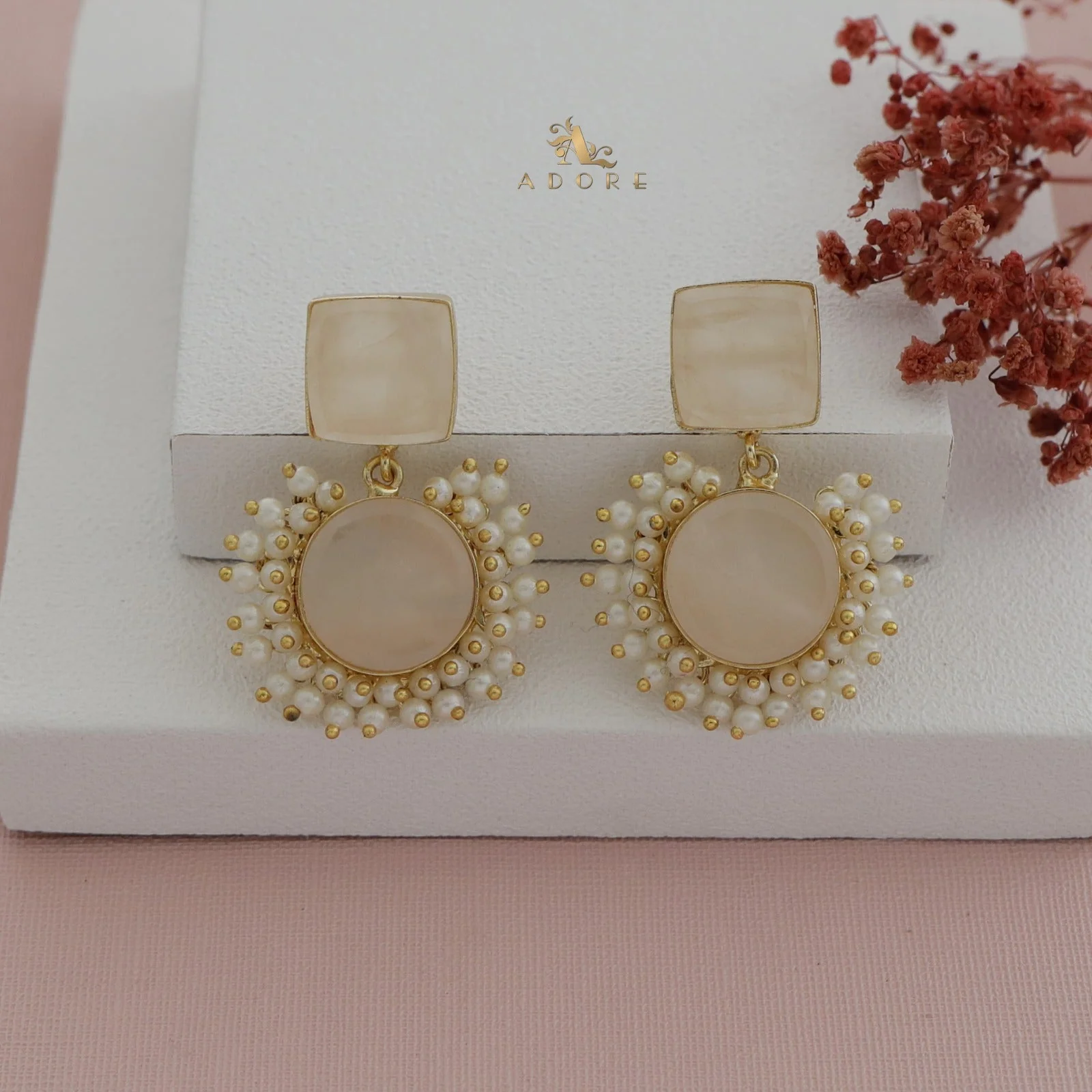 Raw Stone Royal Earrings - Image 29